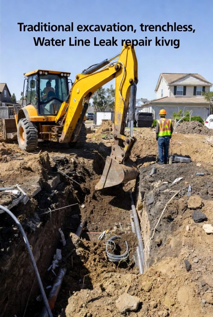 Water Line Leak Repair: Excavation vs Trenchless (Service Line Guide + Cost Drivers) download (19)
