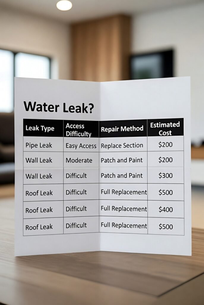 Water Leak Repair Cost: Pricing by Leak Type, Access Difficulty & Repair Method download (22)