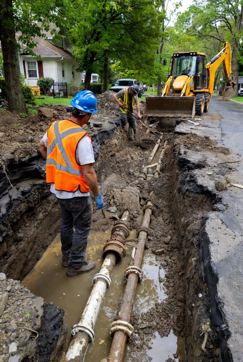 main line waterr leak cost